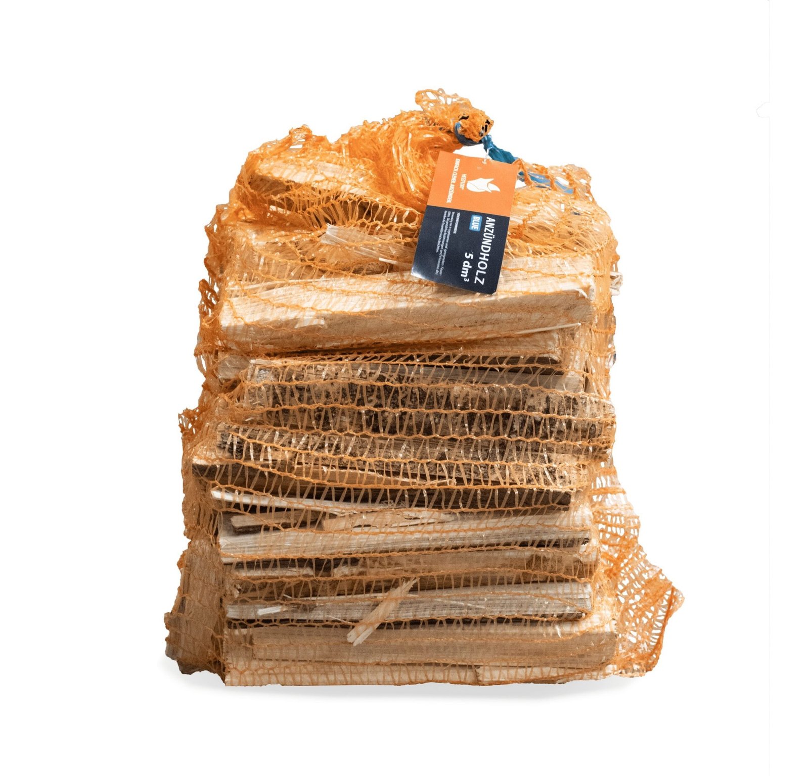 Heizfuxx Anzündholz Blue - Palette 18 cm (2kg x 96) Sack 192kg