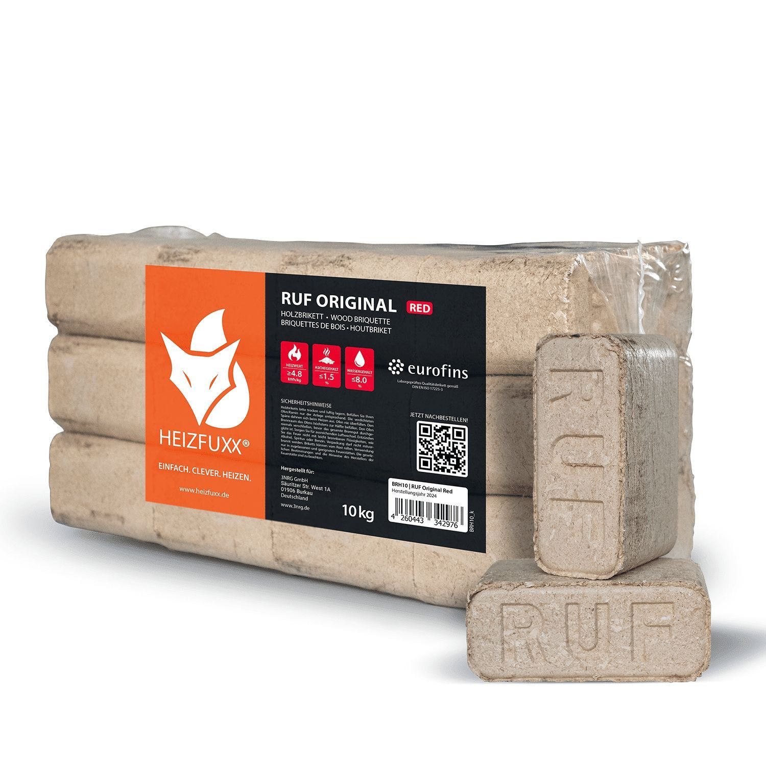 Heizfuxx Nestro XL Red - Palette (10kg x 96) Gebinde 960kg